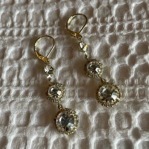 Silver Crystal Earrings